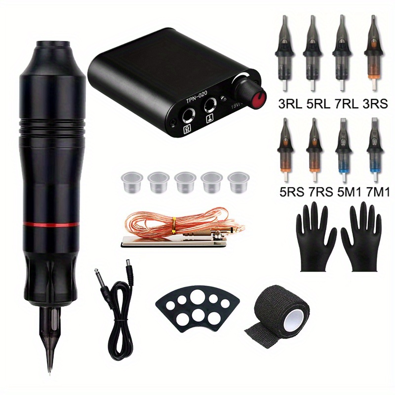 Complete Tattoo Kit Tattoo Machine Pen Kit With Power Supply With 