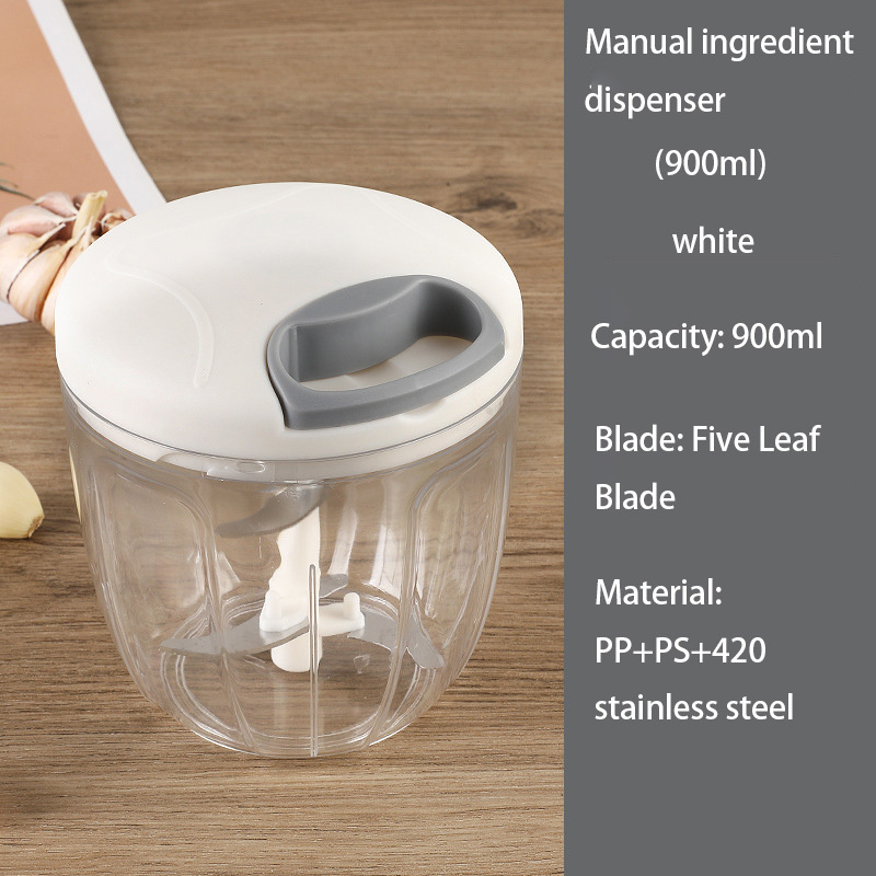 1pcc Manual Fruit Vegetable Chopper Household Stainless Steel