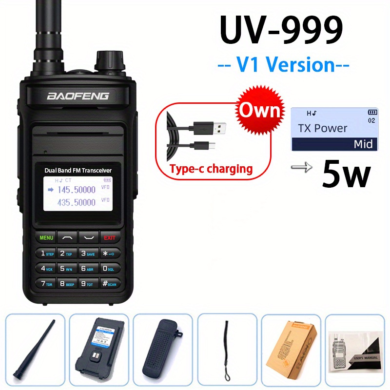BAOFENG UV-9R PLUS VHF UHF WALKIE TALKIE DUAL-BAND HAM 18W TWO-WAY RADIO  LOT