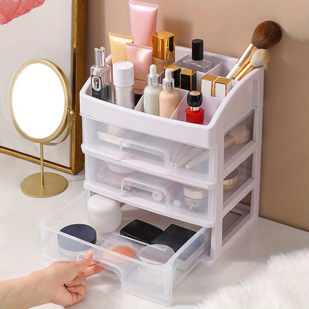 Stackable Makeup Organizer Storage Drawers Acrylic Bathroom - Temu Italy