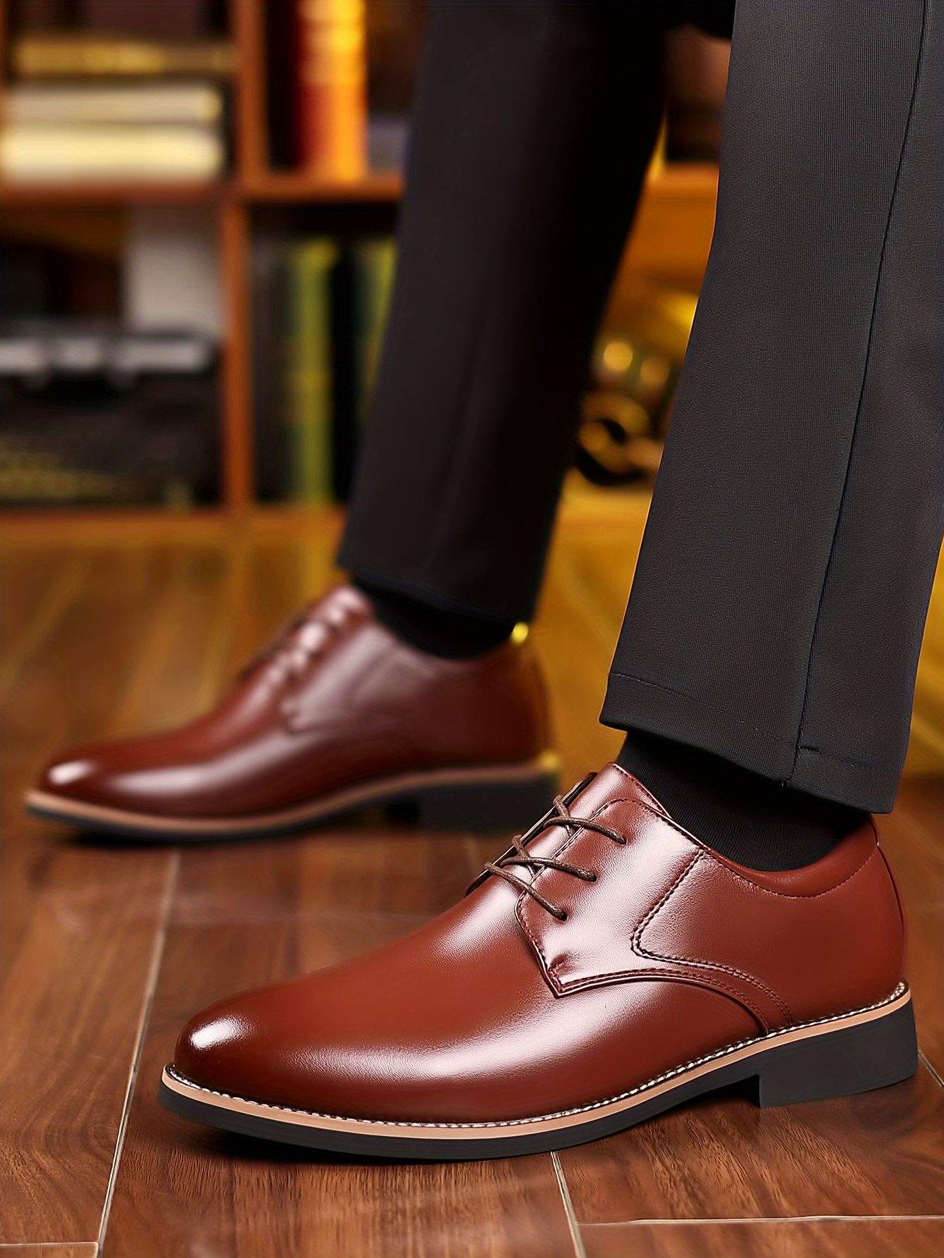 Black Men Suit Shoes Party Men's Dress Shoes Italian Leather Formal Shoes  Men