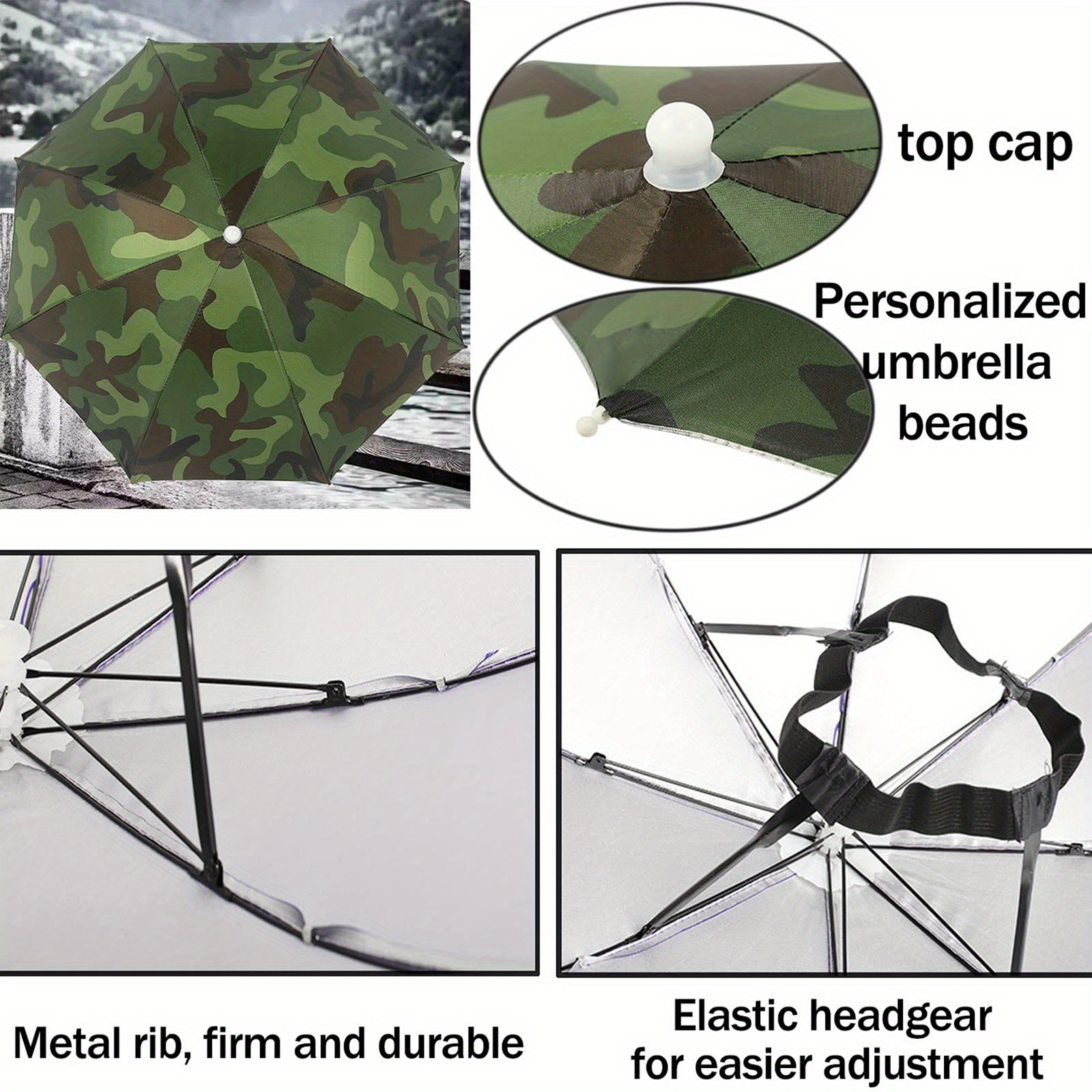 Umbrella Hat Uv Protection Sun Hat Umbrella Hats Women Men Temu