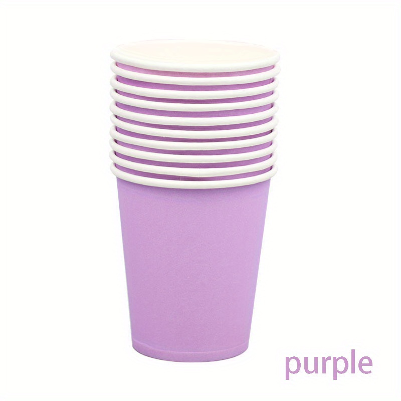 Deep Purple Paper Cups 8ct - The Ultimate Party and Rental Store