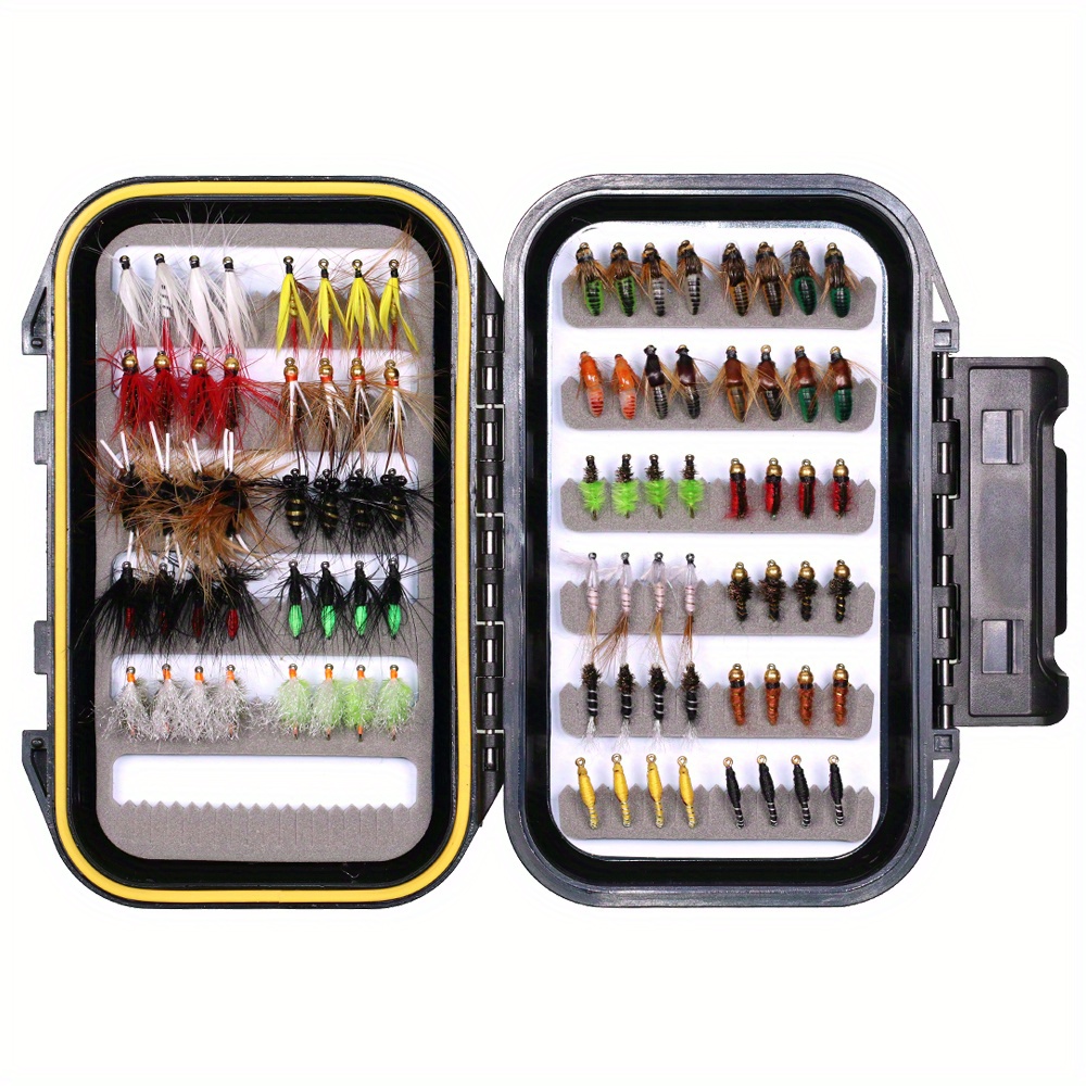 1pc Storage Case Waterproof Fishing Fly Box Nymph Streamer Trout Flies Fishing  Spoon Hook Bait Storage Box Fishing Accessories