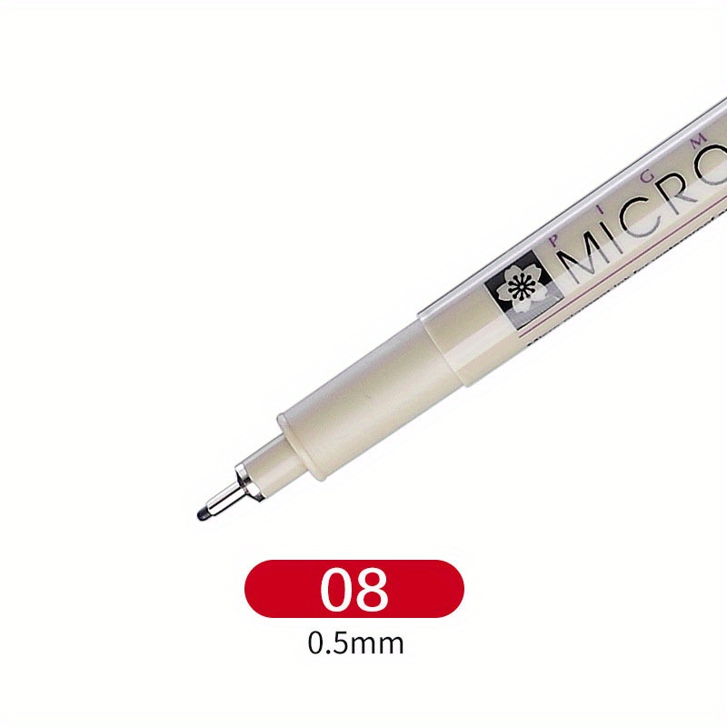 Black Micro Pen Fine Line Pen Waterproof Archive Ink Multi - Temu