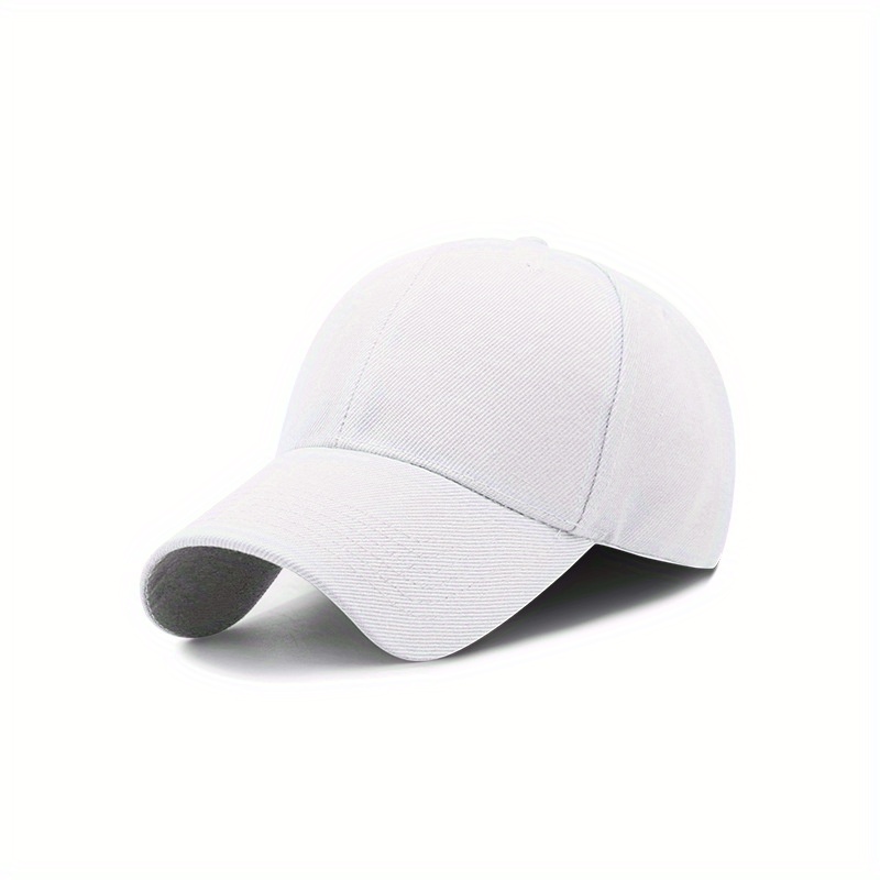 Vintage Solid Cotton Adjustable Baseball Cap for Outdoors