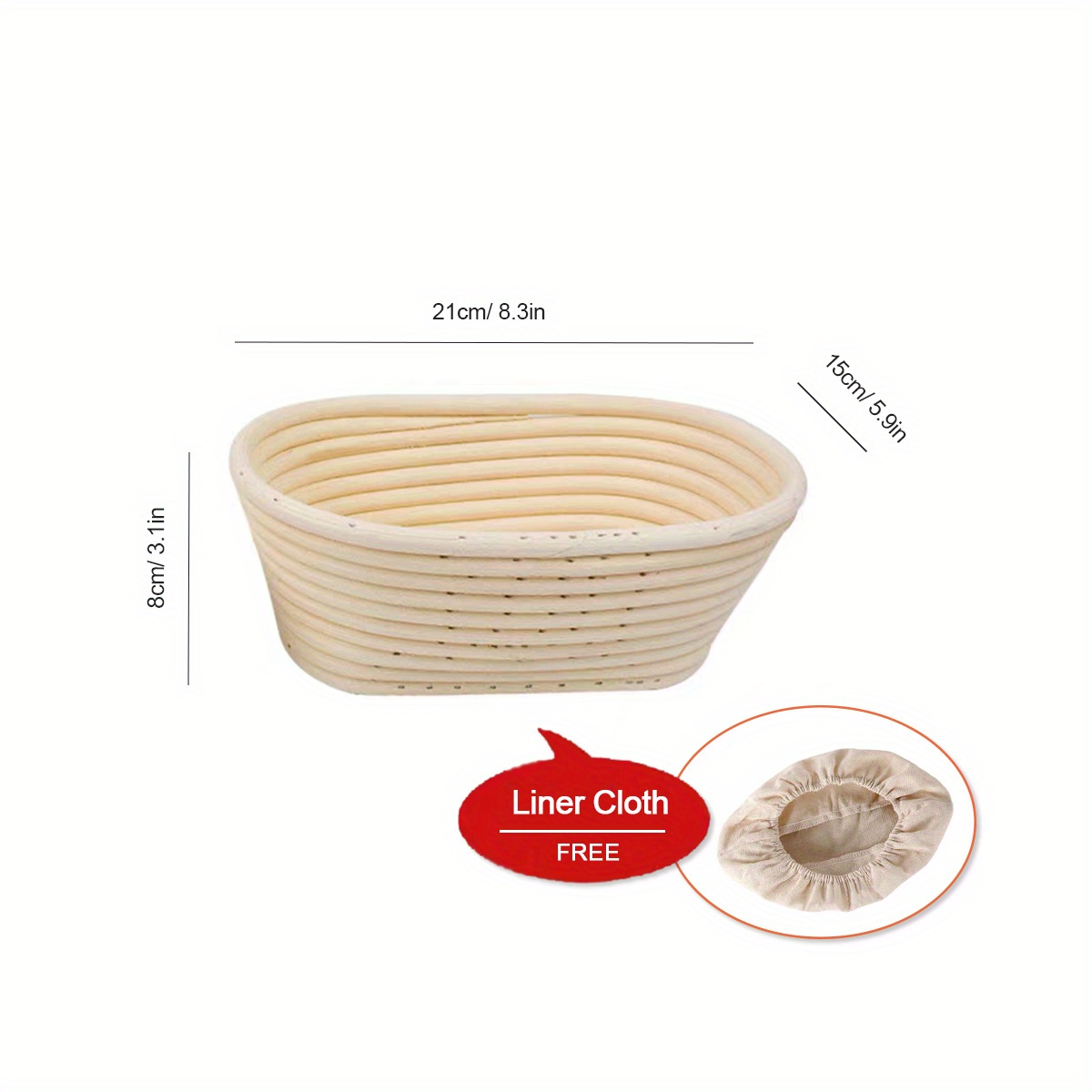 ✓1* - Cesta de fermentación cestas de fermentación pan masa cesta