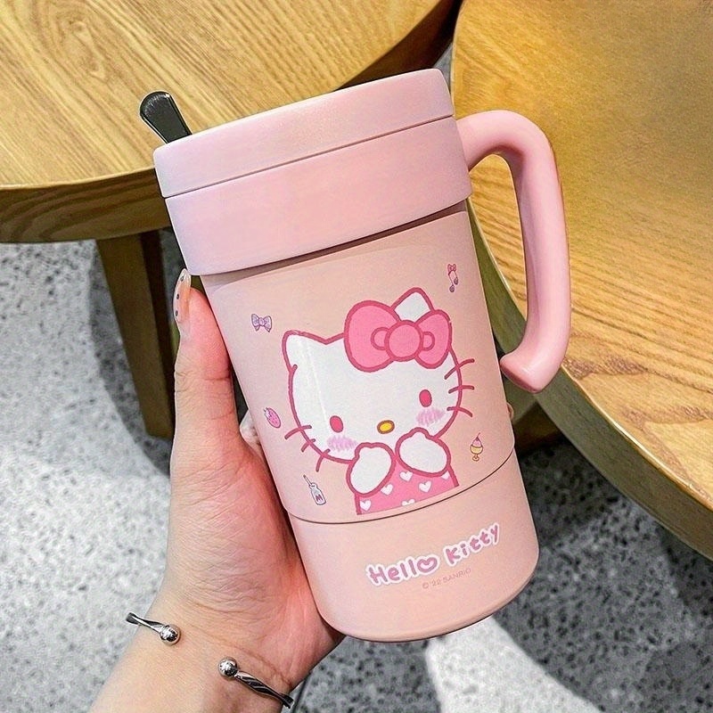 Hello Kitty Coffee Cup Cute Portable Insulated Water - Temu