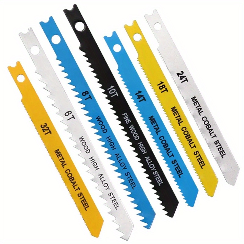 Jig Saw Blade Set Carbon Steel 6/8/10/14/18/24/32tpi - Temu