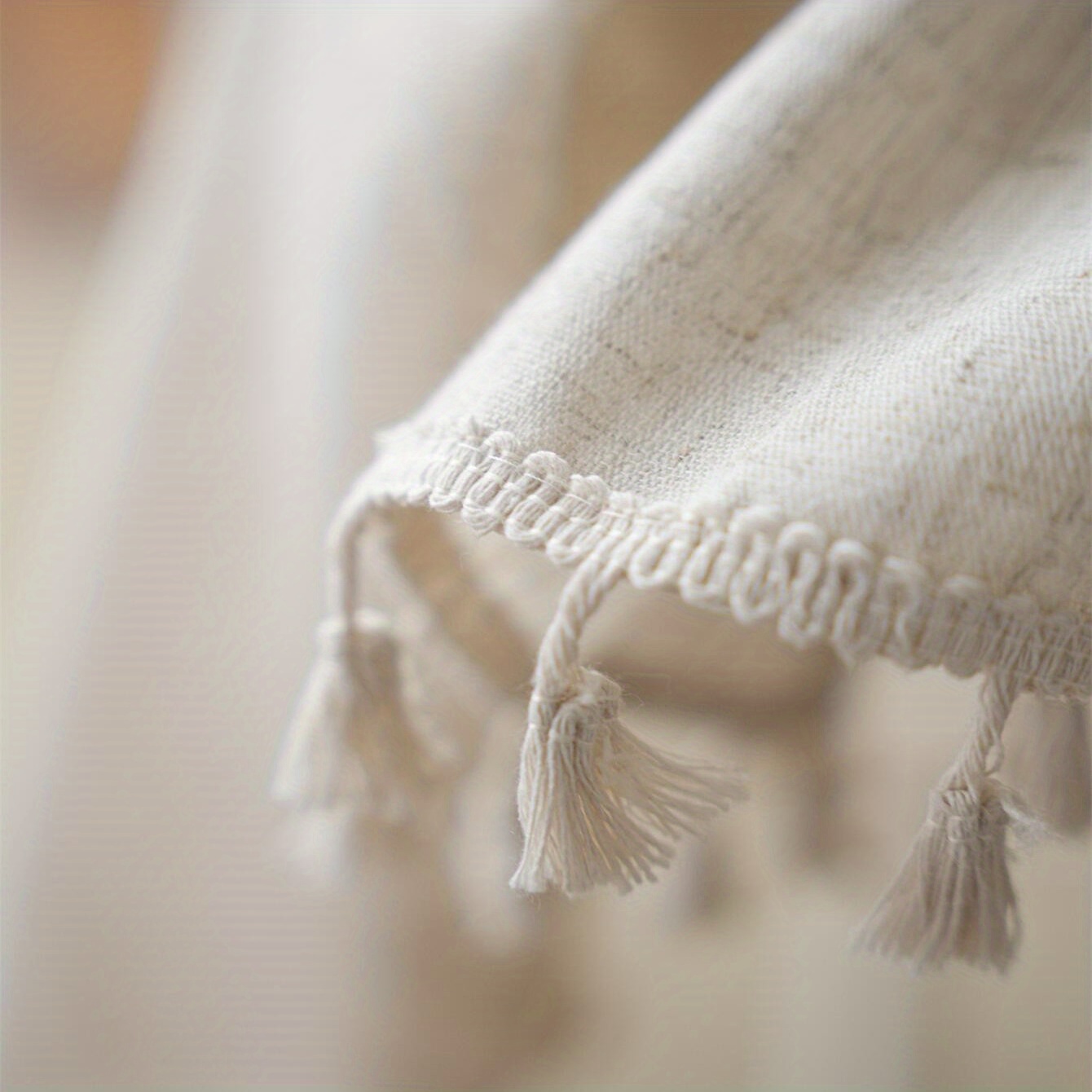 Bohemian Fringe Embroidered Tablecloth