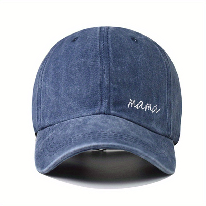 Unisex Sunshade Adjustable Baseball Cap MAMA Embroidery