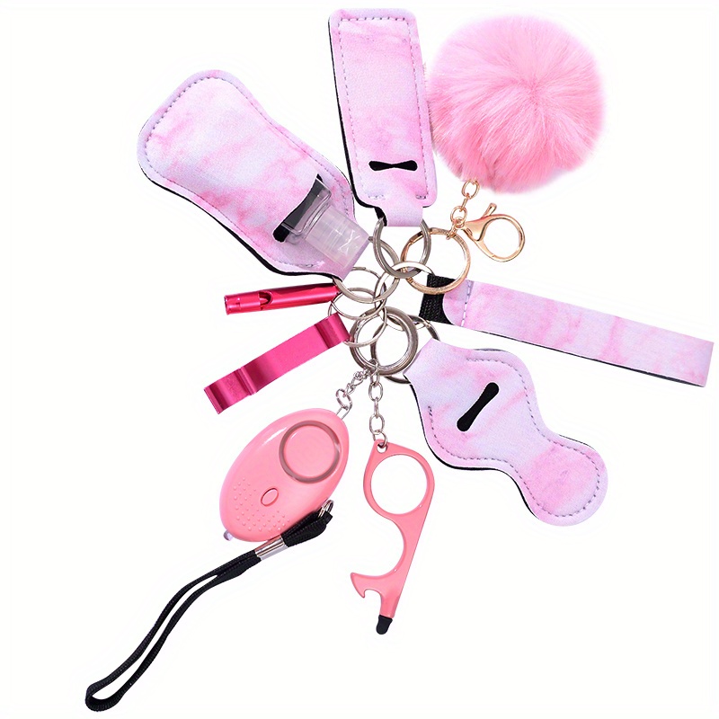 Safety Keychain Set for Women and Kids, 10 Pcs Safety Keychain Accessories