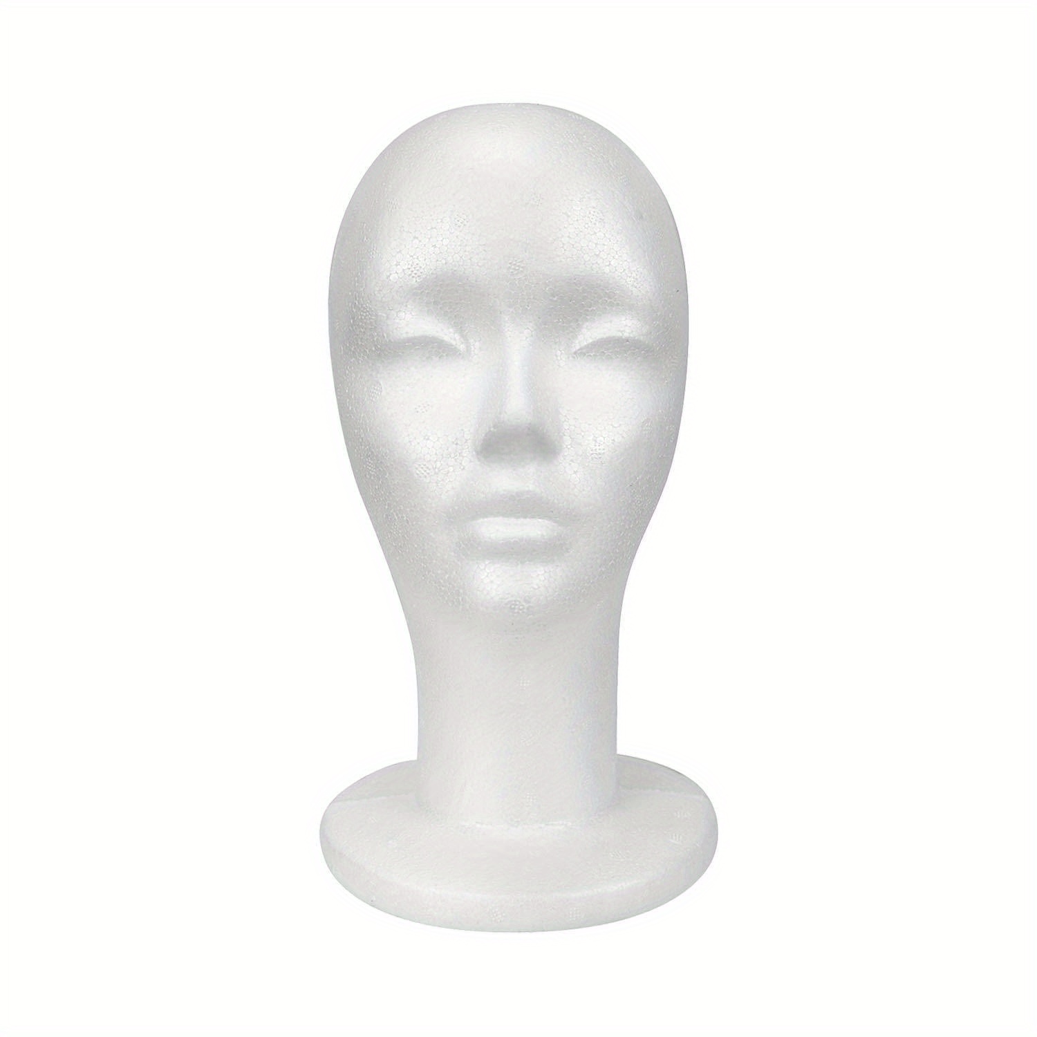 12 Styrofoam Wig Head - Tall Female Foam Mannequin Wig Stand and Holder -  Style, Model And Display Hair, Hats and Hairpieces - For Home, Salon and  Travel - by Cantor : : Beauty