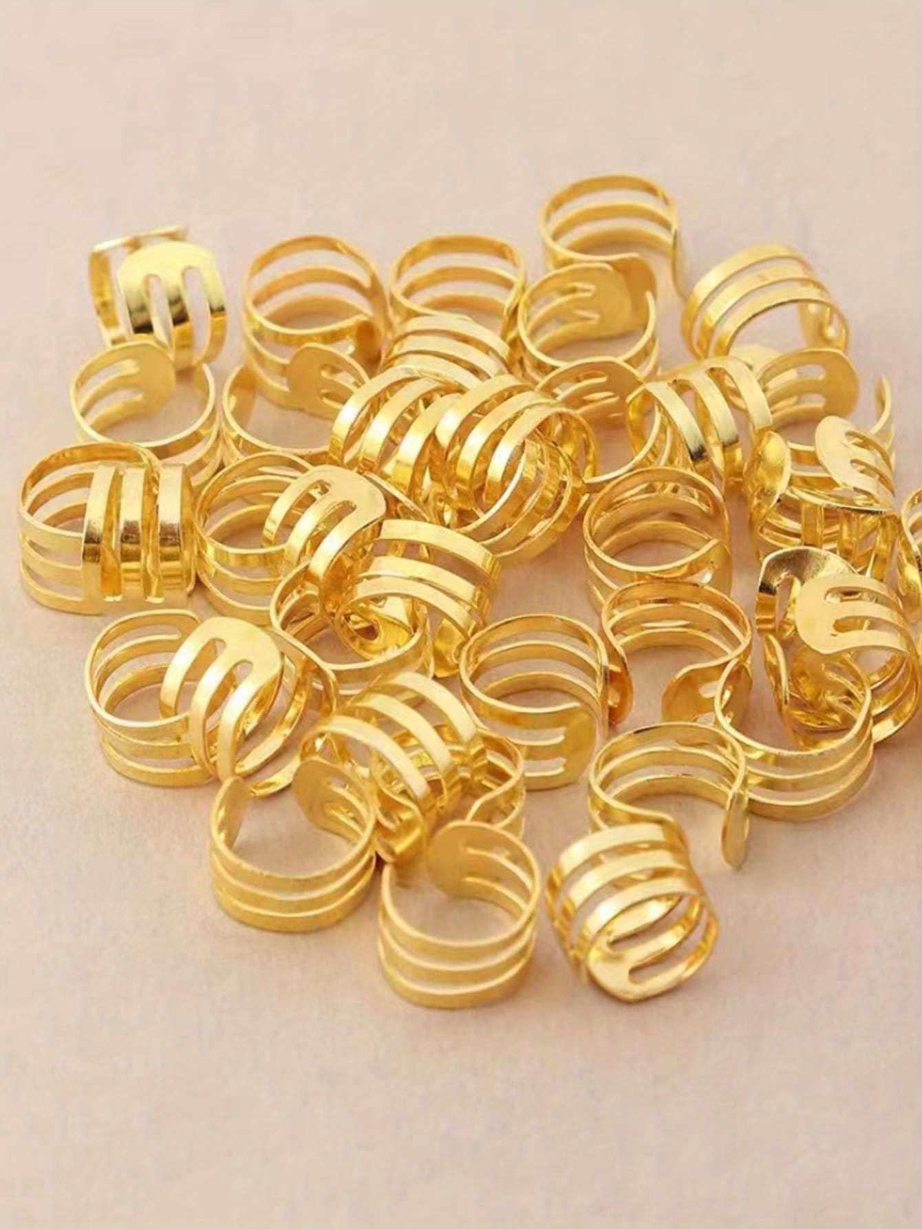 Gold Loc Jewelry, Adjustable Dreadlock Accessories, Loc Beads, Spiral Gold  Wrap Loc Jewelry, Dread Beads, loc Accessories, Dreadlock Jewelry