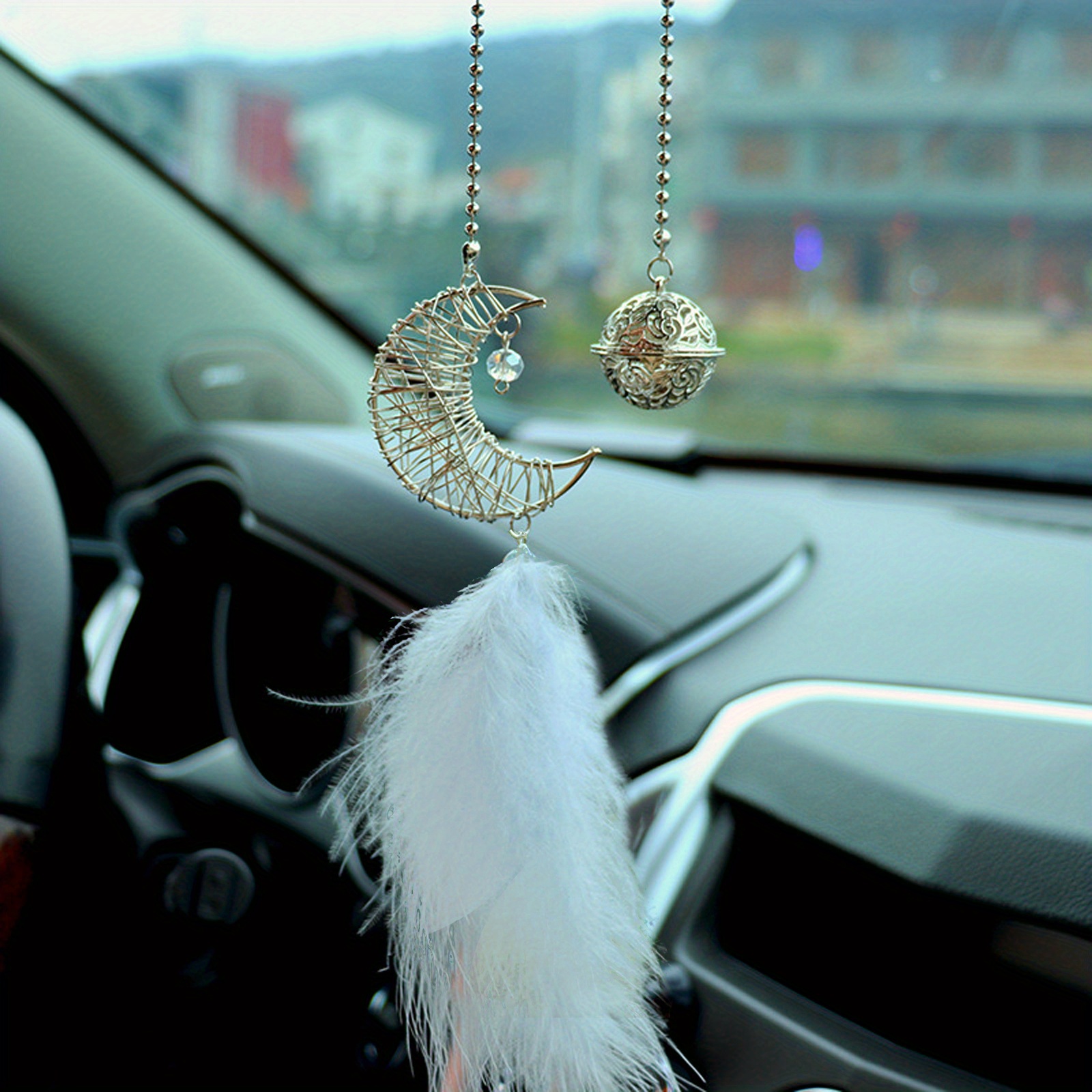 TEMU Hollow Car Rearview Pendant