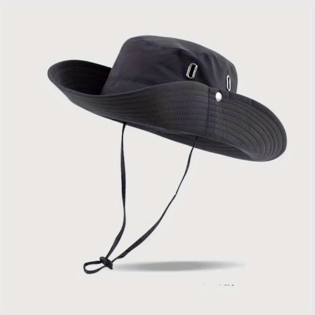 Summer Sun Hats UV Protection Outdoor Hunting Fishing for Men, Hiking Camping Visor Bucket Hat, Fishing Hat, Removable Fisherman Hat,Temu