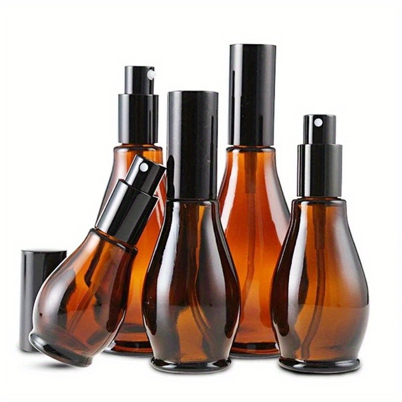 Amber Glass Travel Bottle Refillable Portable Essential Oil Temu