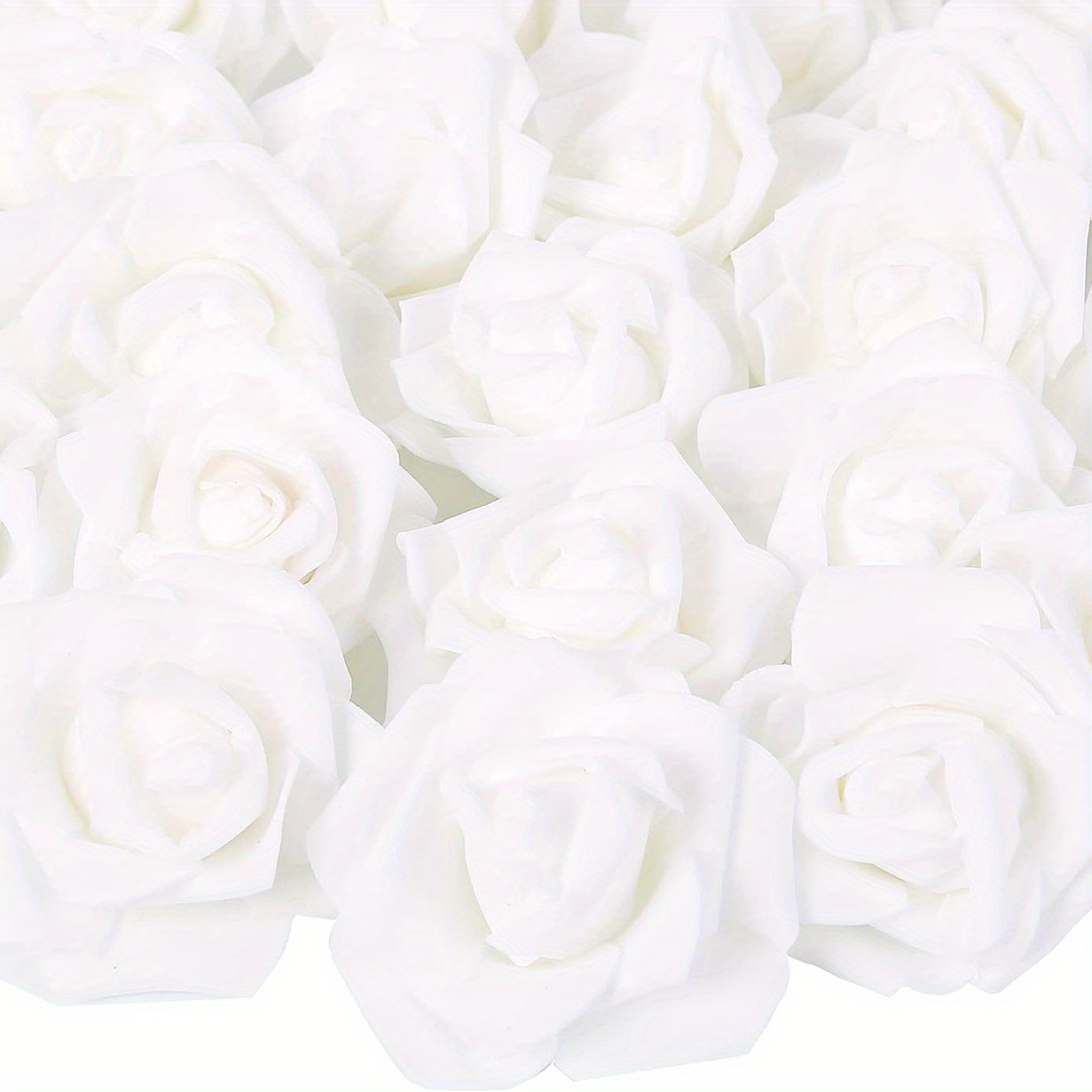 50 100pcs Artificial Rose Flowers Heads Foam Rose Bulk Fake Flower Heads  Diy Wedding Bouquets Rose Wall Kissing Balls Bridal Shower Centerpieces  Arrangements Party Tables Decorations, 24/7 Customer Service