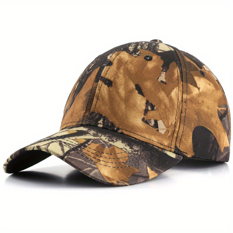 1pc Unisex Sunshade Leaf Bionic Camouflage Casual Baseball For