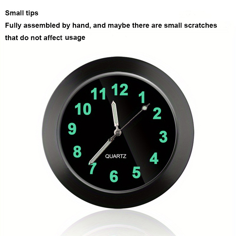  JEDEW Car Clock, Mini Quartz Analog Car Dashboard Time Air Vent  Stick-On Clock Watch for Car Decoration, Universal and Luminous : Automotive