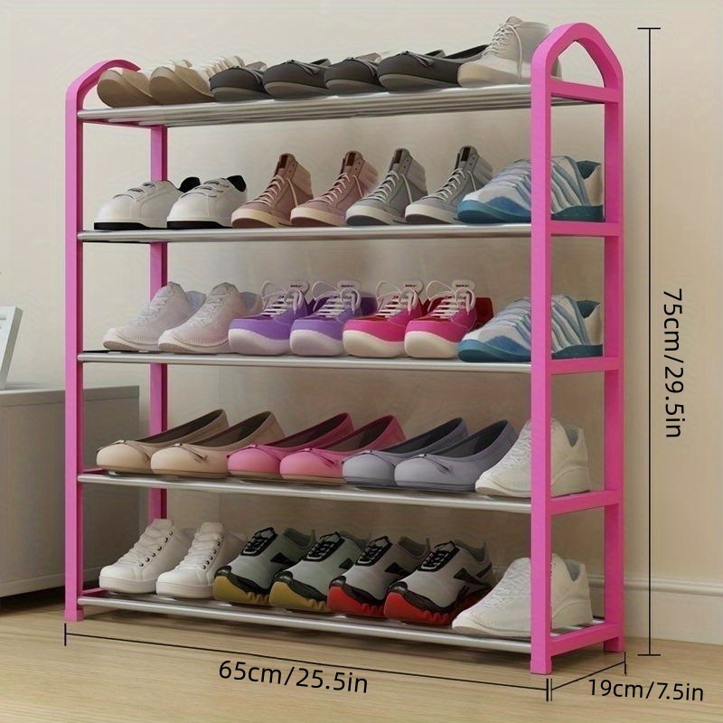 4 layer Shoes Rack Free Standing Stackable Shoes Rack Temu