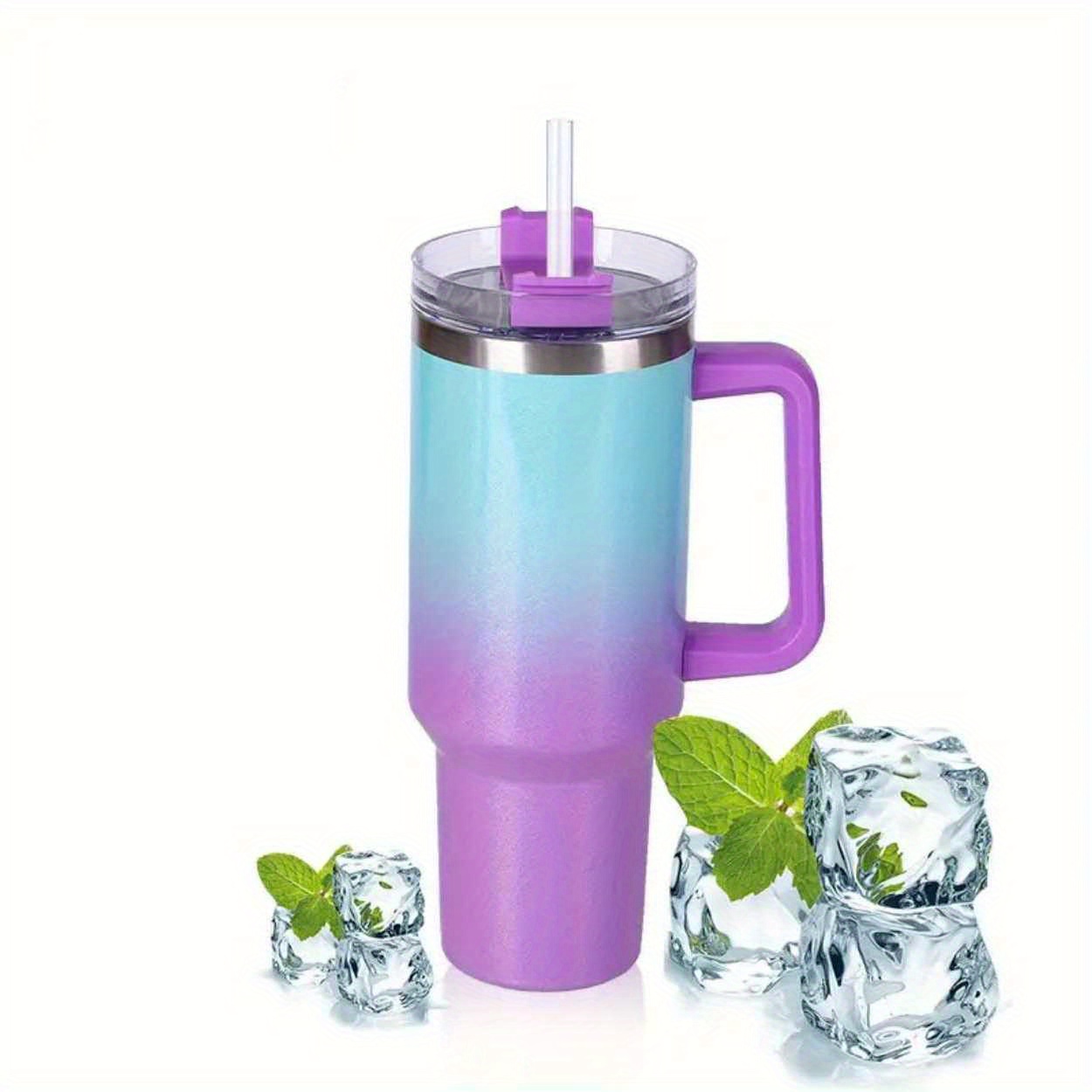 Summer-ready Rainbow Heart Straw Cup: High-value Insulated Water Cup For  Cold Drinks & Juices For Restaurants/cafes - Temu