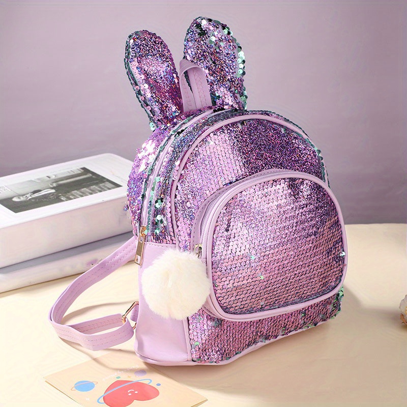 Childrens Cute Cartoon Rabbit Ears Backpack Kindergarten Schoolbag