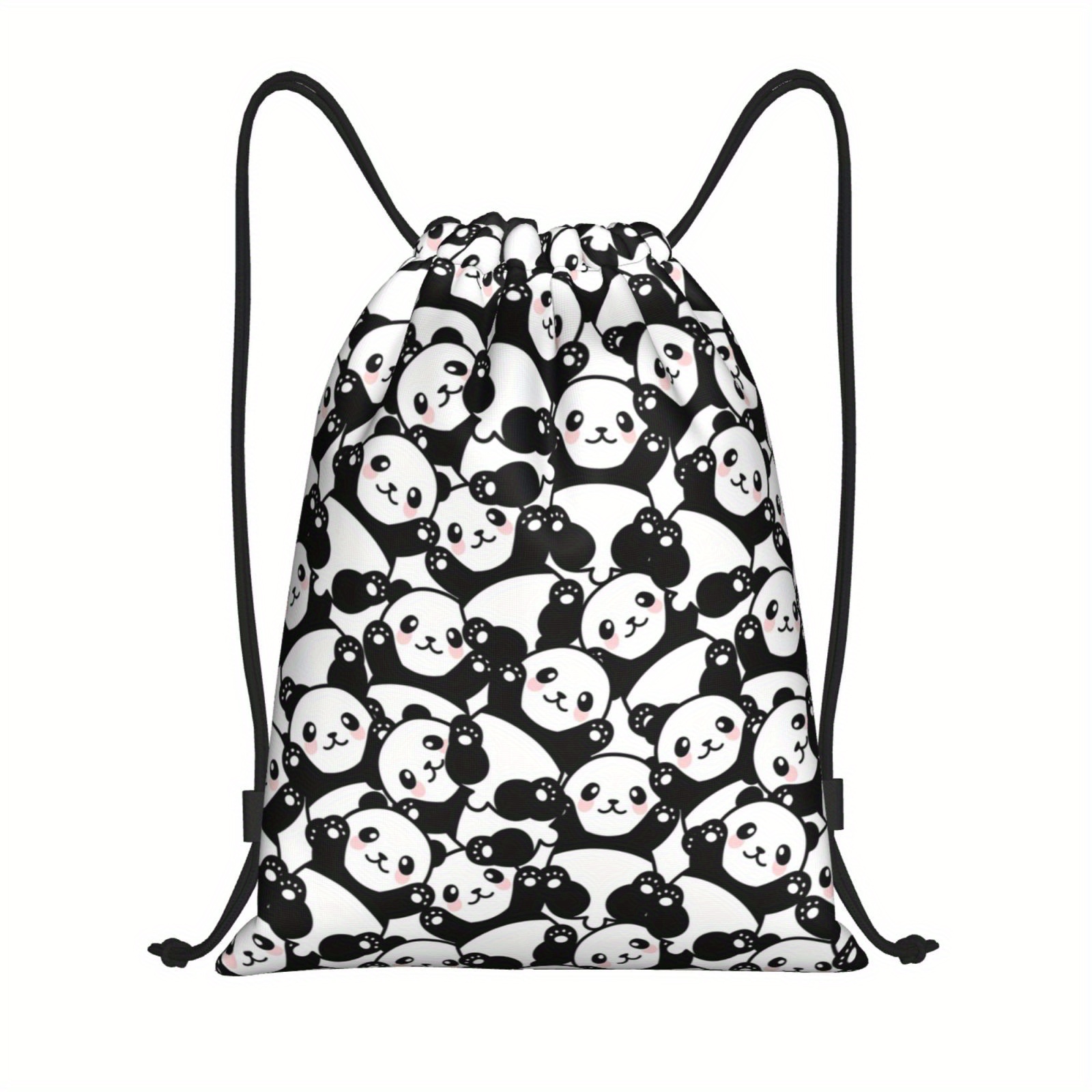 PREMYO Drawstring Gym Bag Backpack Quote Print Skull Rucksack for