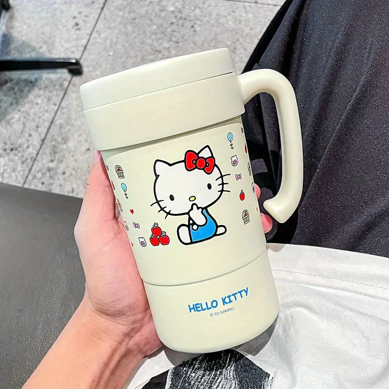 insulation cup female student high value water cup with straw cute portable coffee cup details 4