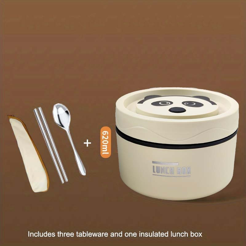 620ml Thermal Insulated Lunch Box Food Soup Container Student