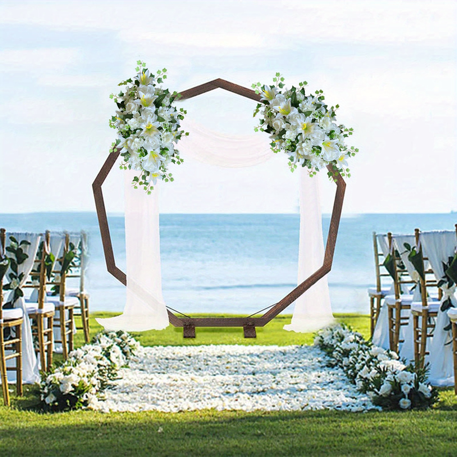 Artificial Flowers Wedding Arches Illustrations Wedding Temu