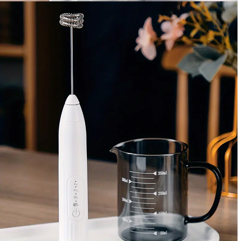 milk frother, 1pc wireless electric egg beater milk frother household electric milk frother machine coffee stirring stick milk cover hair beater automatic handheld milk frother 2 in 1 usb rechargeable electric egg beater whisk coffee mixer details 8