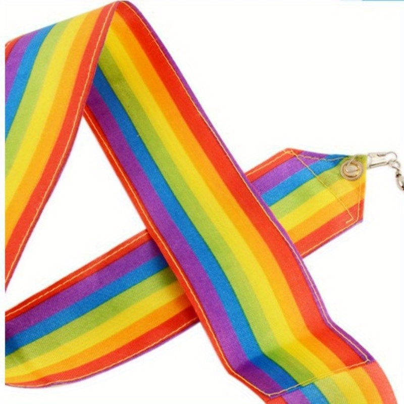 Dance Ribbons Rainbow Ribbon Dancer Wand Rhythmic Gymnastics - Temu