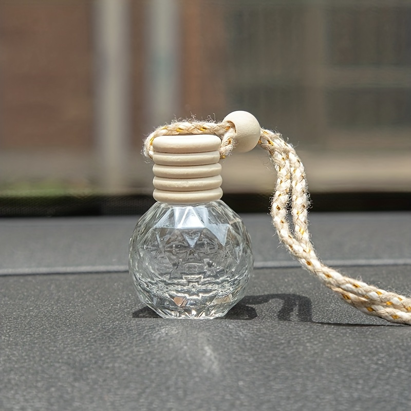 Heart Shape Refillable Car Aromatherapy Bottle Square Glass - Temu