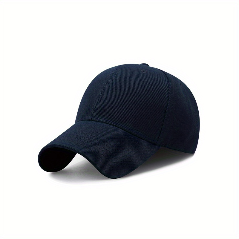 Vintage Solid Cotton Adjustable Baseball Cap for Outdoors