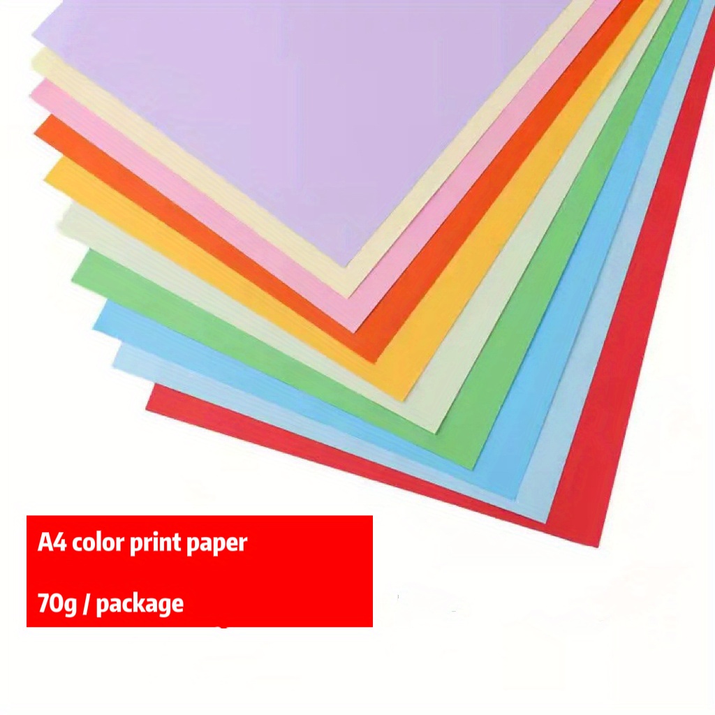 Colored Paper Colored A4 Copy Paper Crafting Decorating Cut - Temu