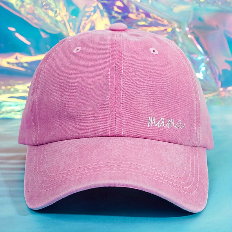 Unisex Sunshade Adjustable Baseball Cap MAMA Embroidery