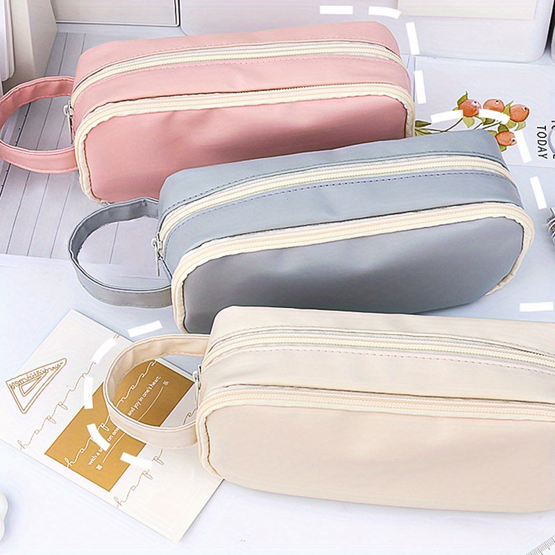 Large Capacity Pencil Bag Aesthetic School Cases Stationery - Temu ...