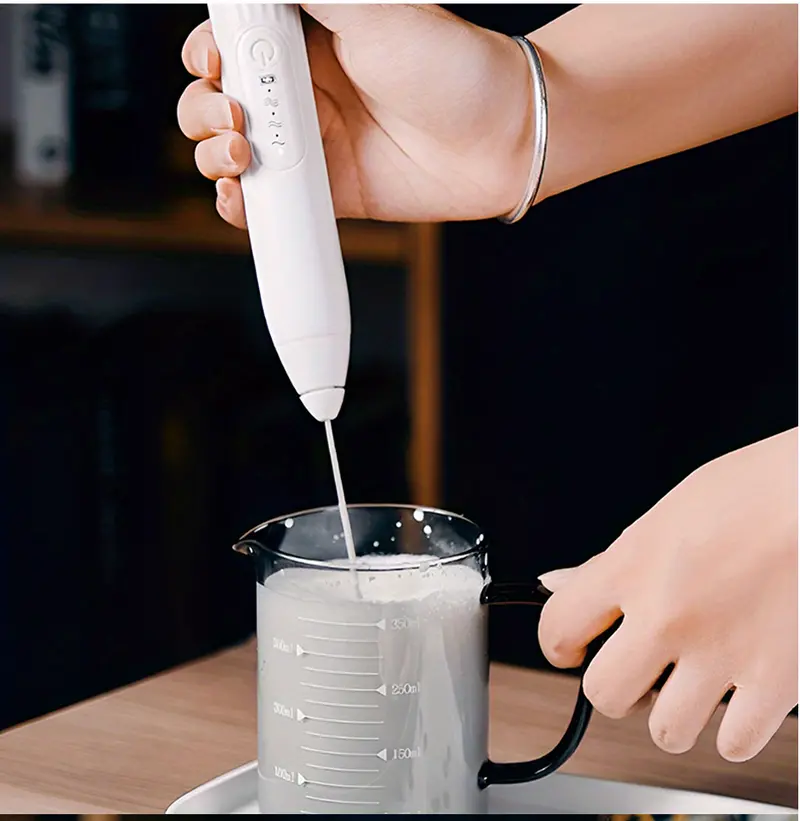 milk frother, 1pc wireless electric egg beater milk frother household electric milk frother machine coffee stirring stick milk cover hair beater automatic handheld milk frother 2 in 1 usb rechargeable electric egg beater whisk coffee mixer details 7