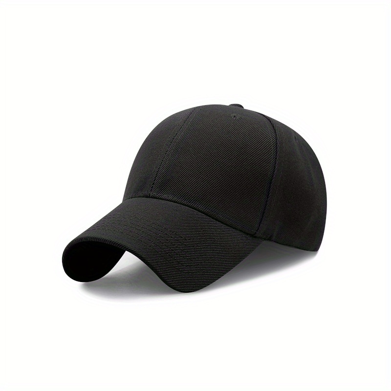 Vintage Solid Cotton Adjustable Baseball Cap for Outdoors