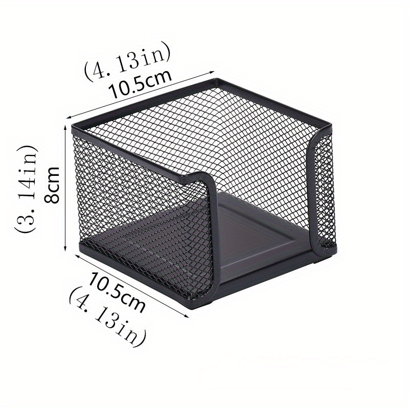 Simple Iron Mesh Note Box Note Paper Storage Frame Metal - Temu Ireland