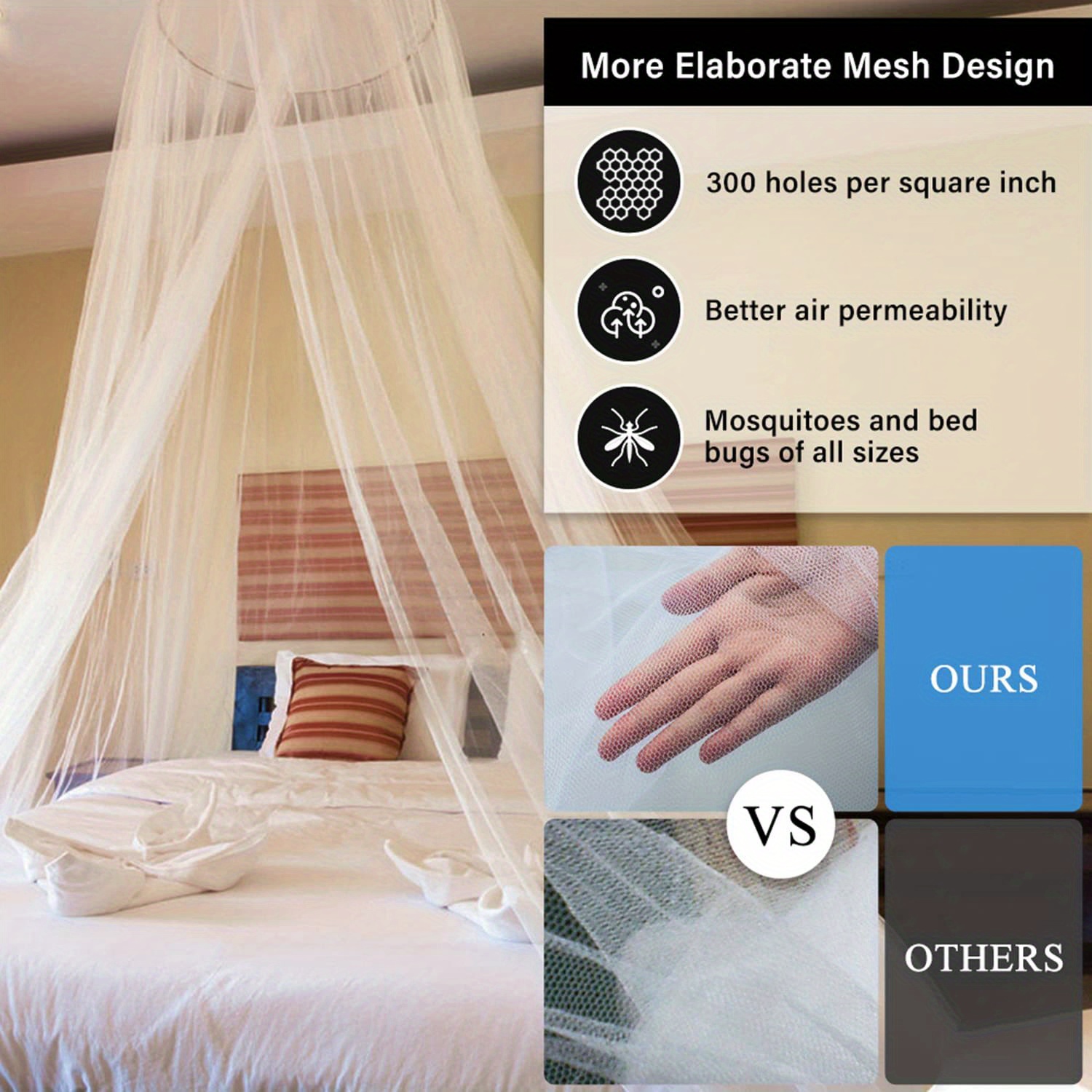 Mosquito Net Single Opening Net Bed Canopy Bedroom Dorm - Temu