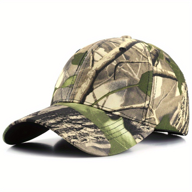 Leaf Bionic Camouflage Cap Outdoor Field Training Camouflage Hiking Cap Fishing Shade Cap Baseball Cap
