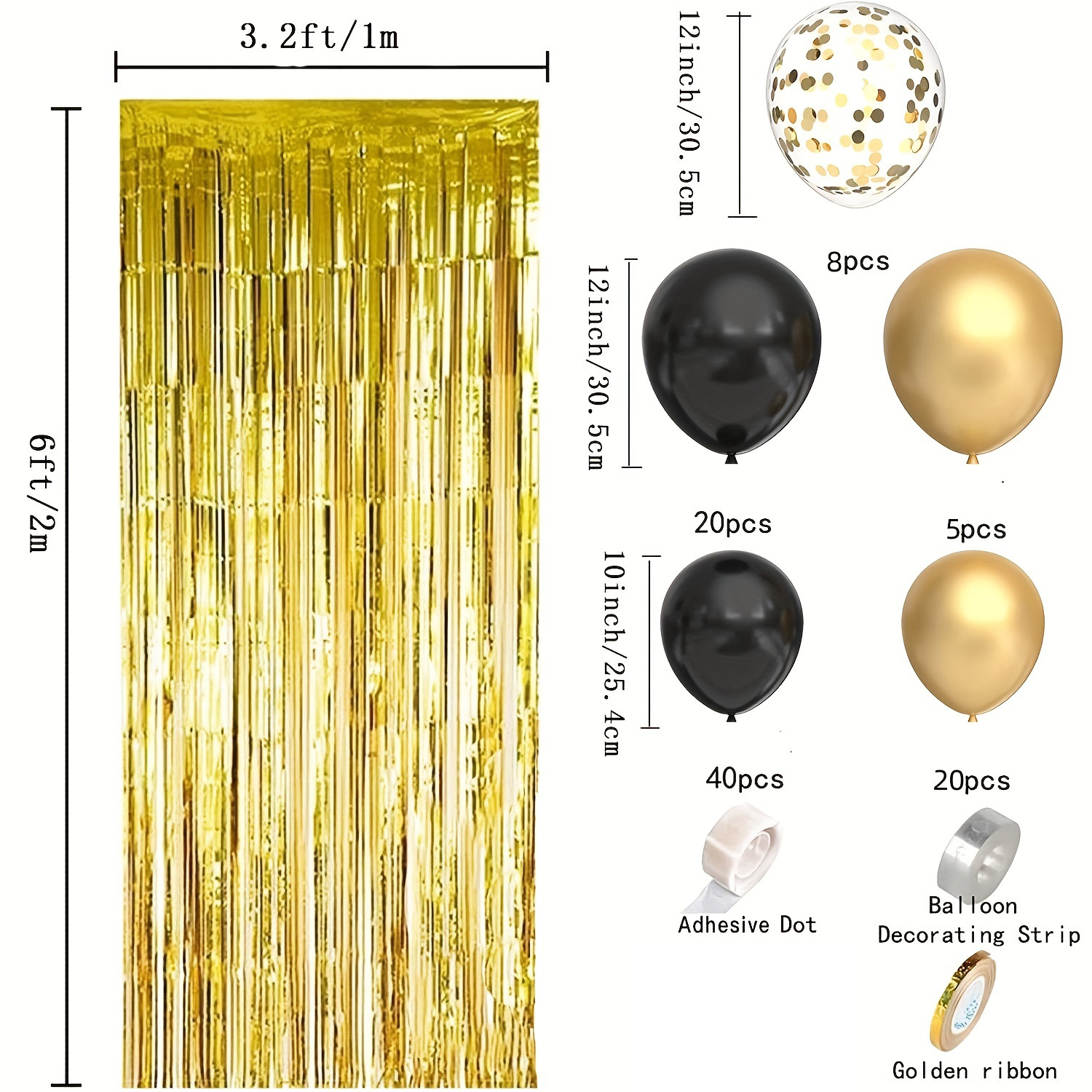 129pcs Kit De Guirlande D'arche De Ballons Dorés Champagne - Temu