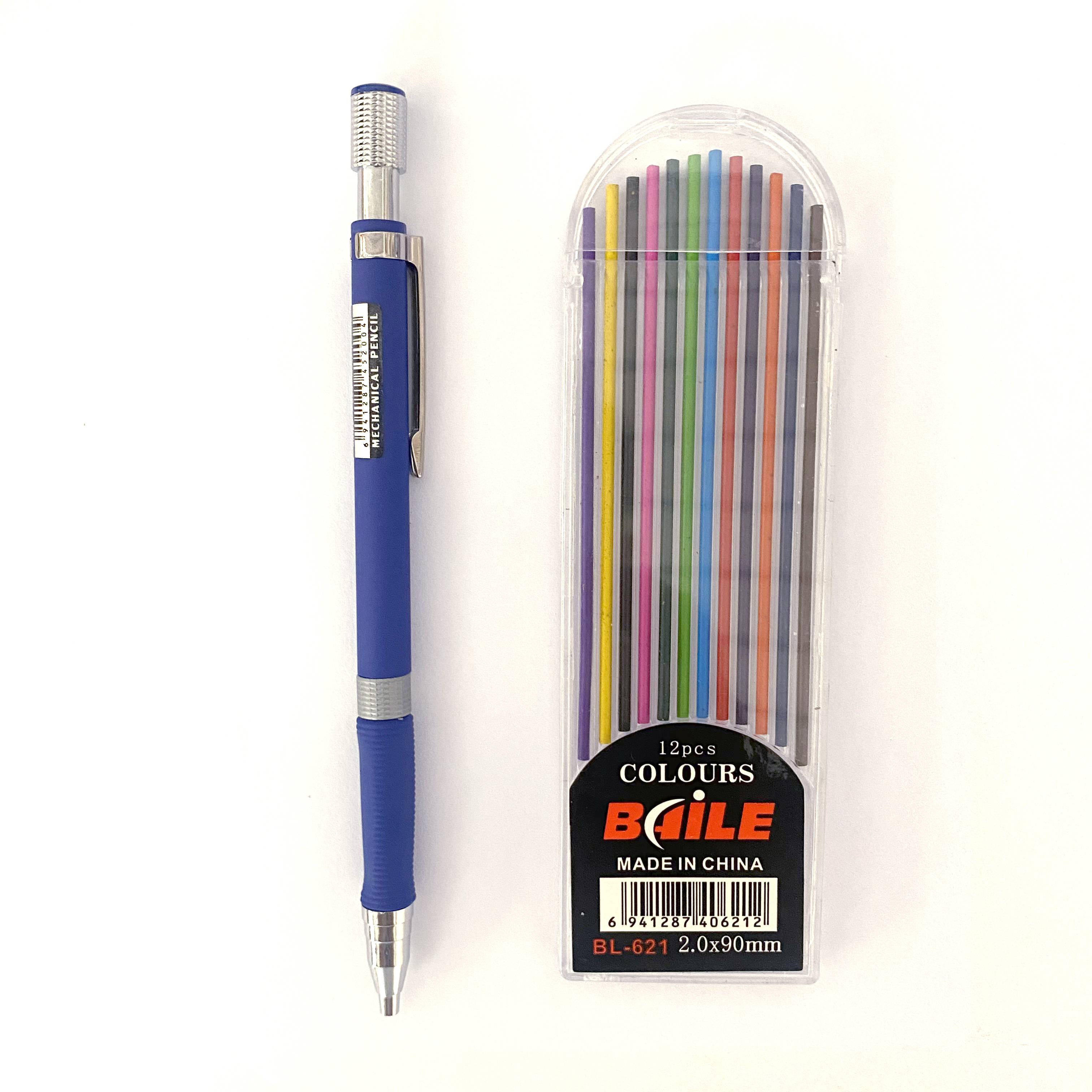 Mechanical Pencil Set 2b Automatic Pencils Colored/black - Temu