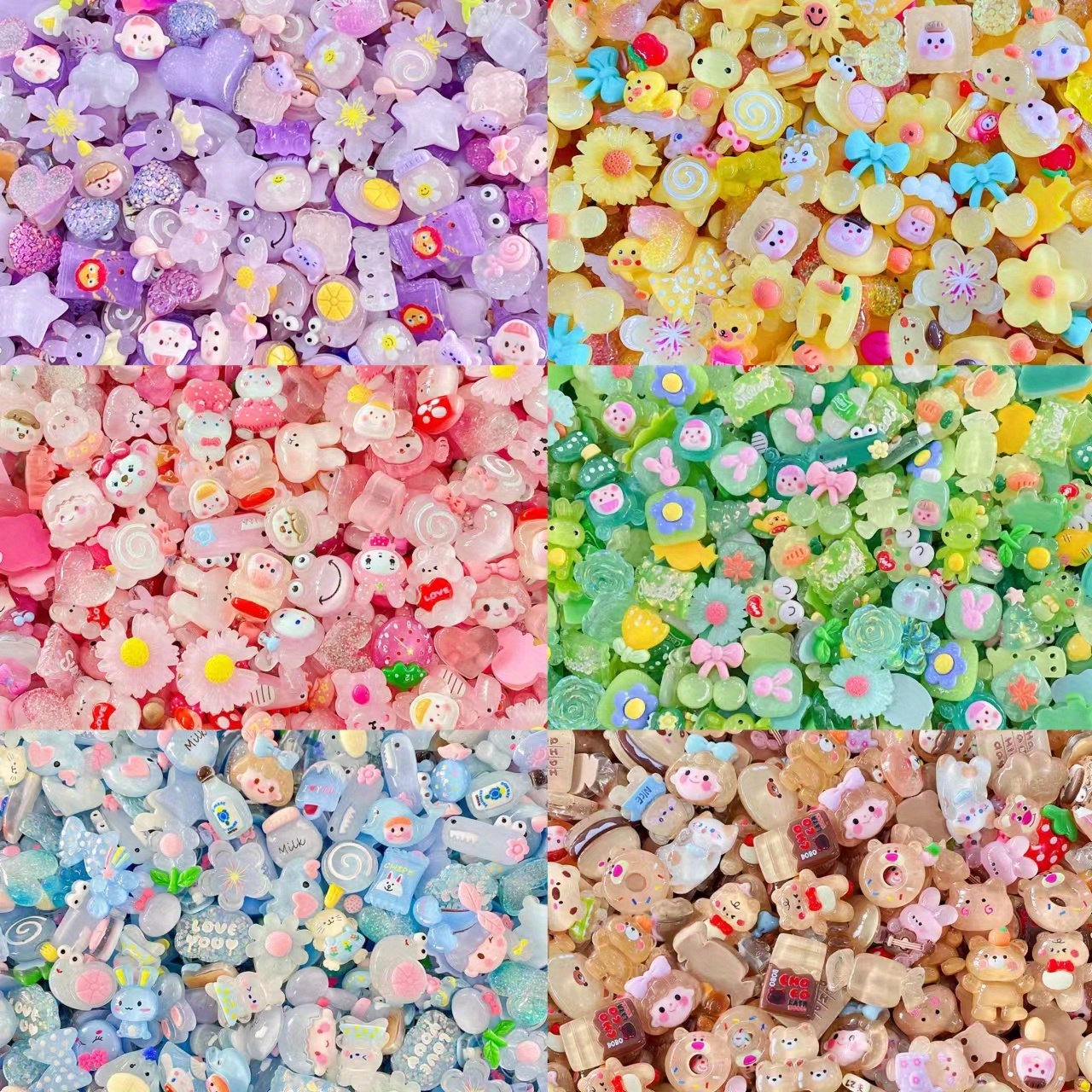 50pcs DIY Craft Making Resin Decoden Charms Jewery Making KitSet Slime  Charms Princess Series . shop for AMOBESTER products in India.