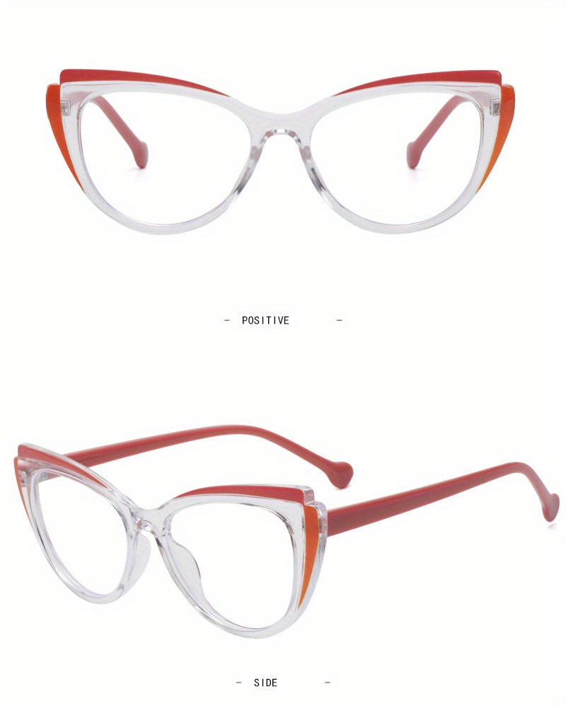 Очки для женщин и мужчин y2 Cat Eye с защитой от синего света, милые цветочные в Т-образной оправе, прозрачные линзы, компьютерные очки с тканевыми деталями 8