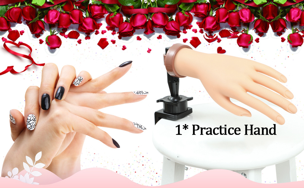 Practice Hand For Acrylic Nails - Temu Australia