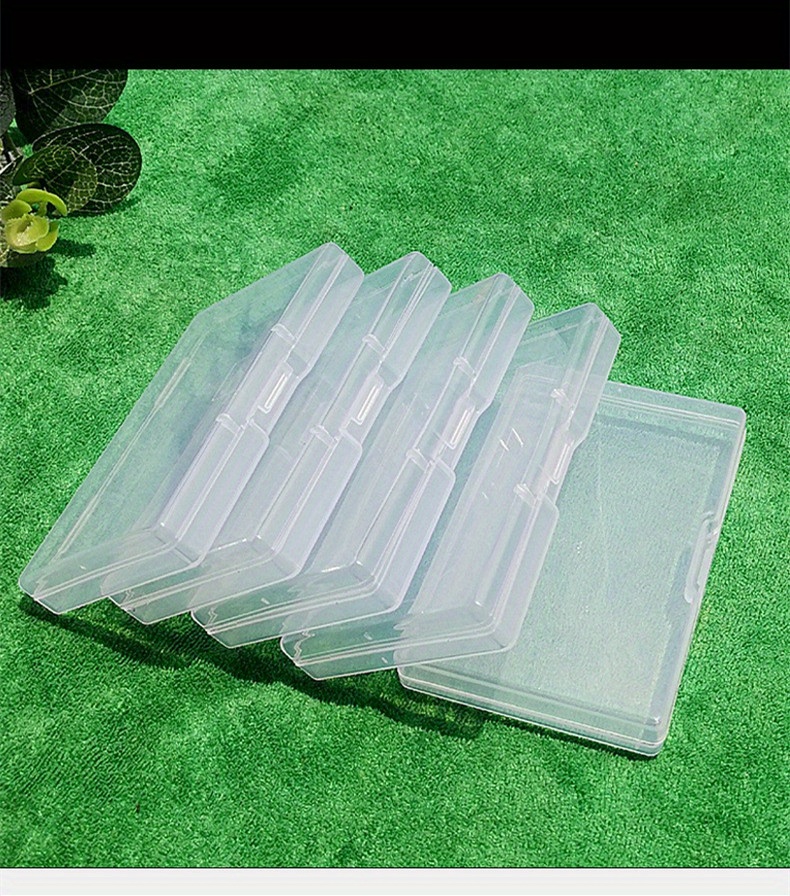 55x55x20mm Square Plastic Storage Box Watercolor Half Pan Container  Transparent Square Box Container for Paper Clip Earrings