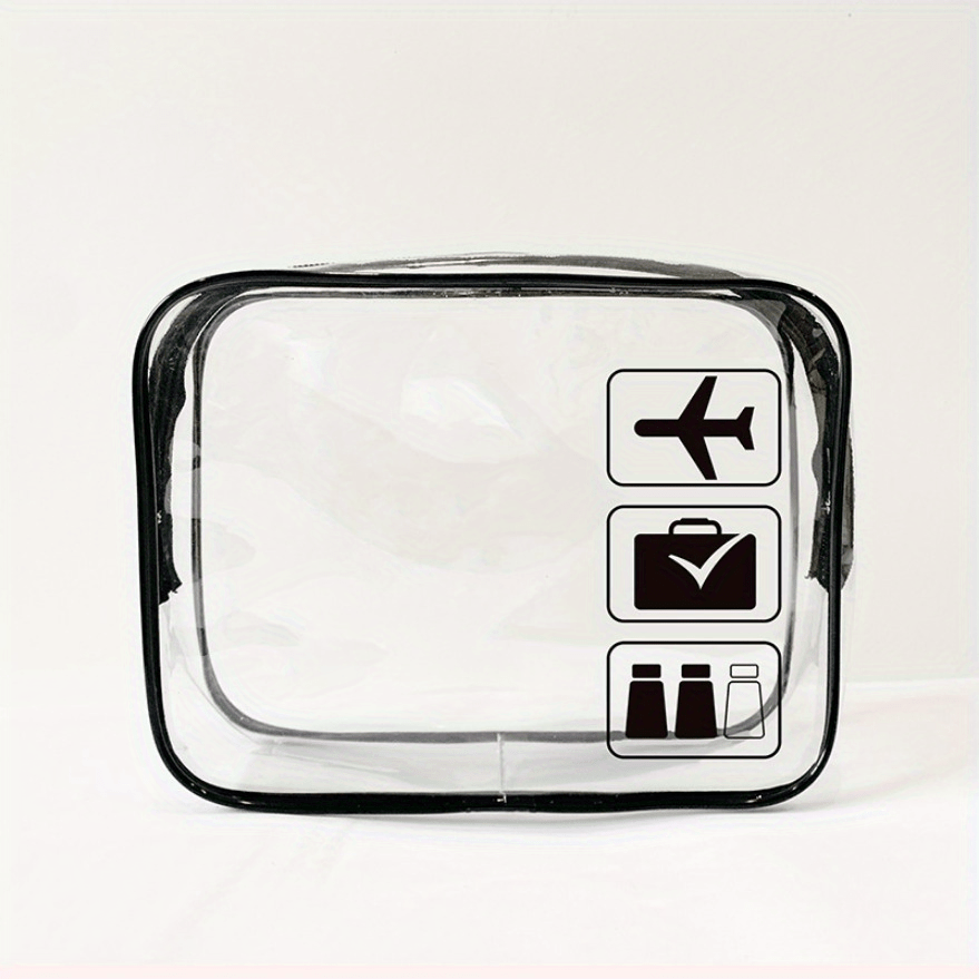 GAGAKU Neceser transparente aprobado por la TSA, bolsa líquida con correa  para el asa, bolsas impermeables y transparentes de maquillaje para mujeres